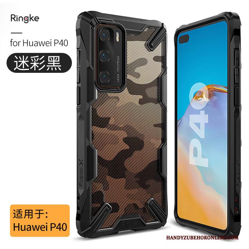 Custodia Huawei P40 Protezione High End Anti-caduta, Cover Huawei P40 Creativo Sottile Trasparente