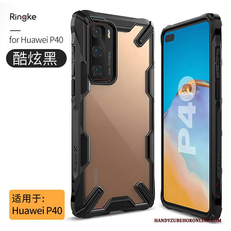 Custodia Huawei P40 Protezione High End Anti-caduta, Cover Huawei P40 Creativo Sottile Trasparente