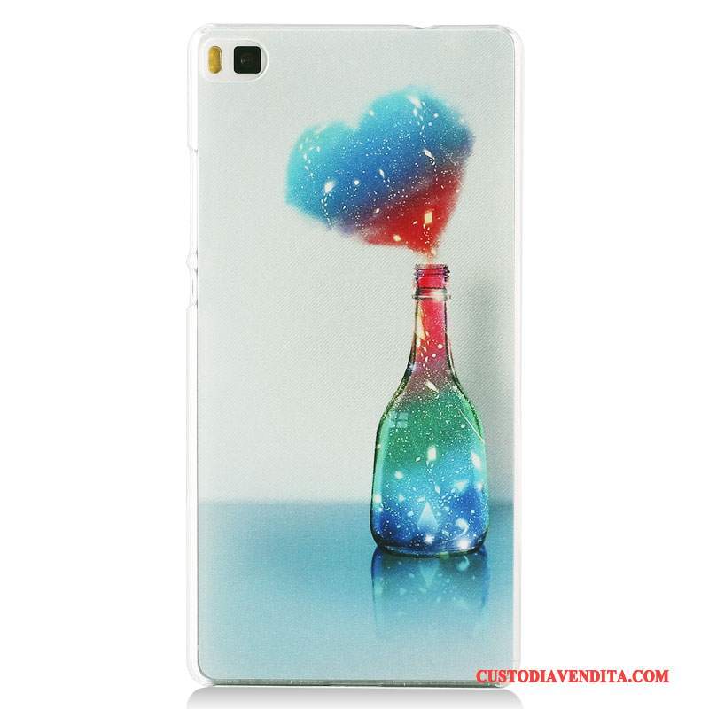 Custodia Huawei P8 Colore Altotelefono, Cover Huawei P8 Protezione Blu Scuro Macchiati