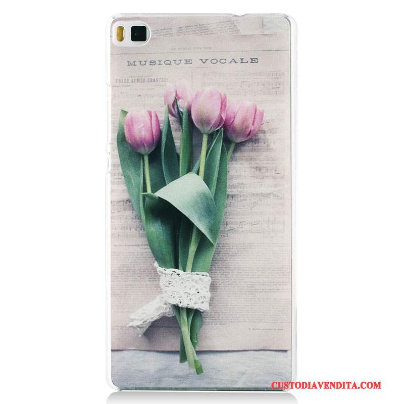 Custodia Huawei P8 Colore Altotelefono, Cover Huawei P8 Protezione Blu Scuro Macchiati