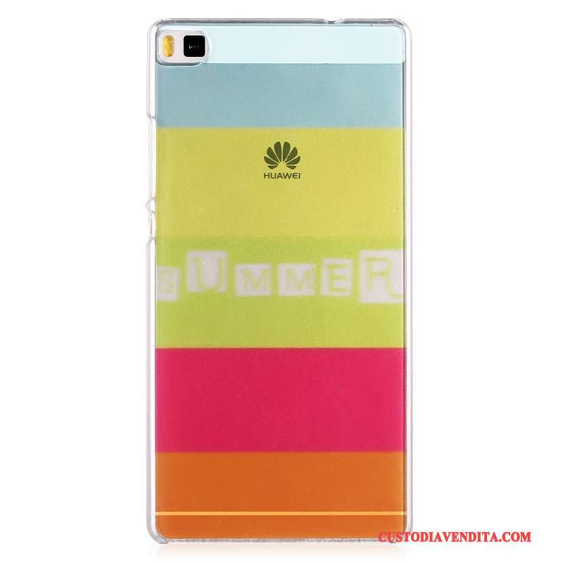 Custodia Huawei P8 Colore Difficile Sottile, Cover Huawei P8 Cartone Animato Blu