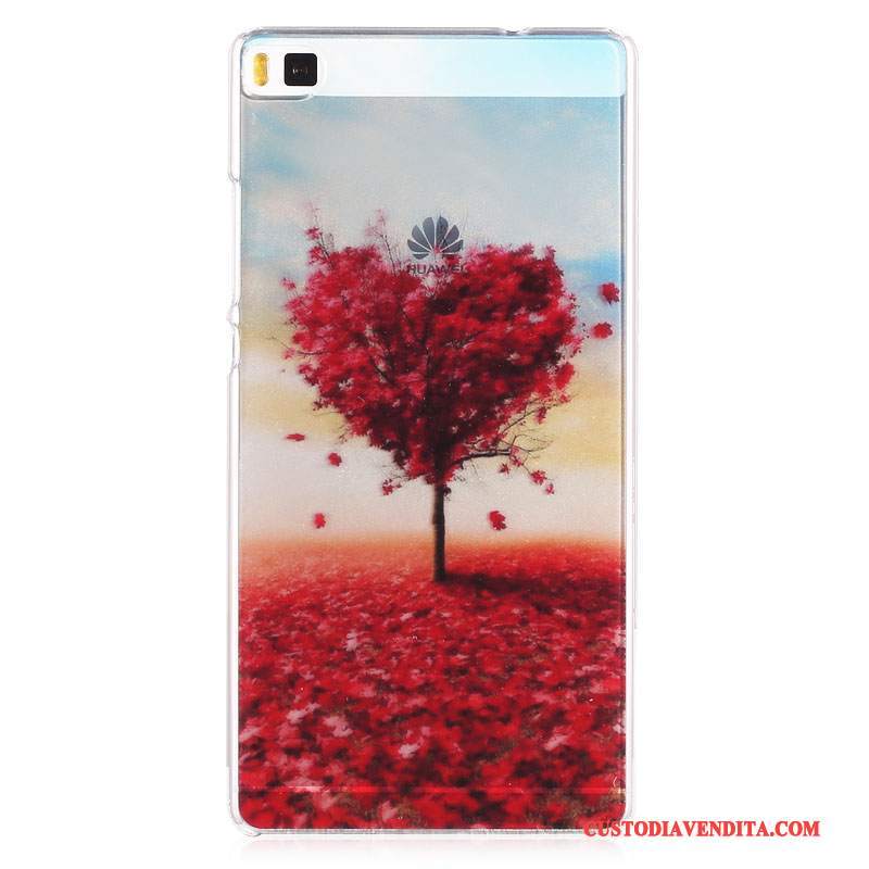 Custodia Huawei P8 Colore Difficile Sottile, Cover Huawei P8 Cartone Animato Blu