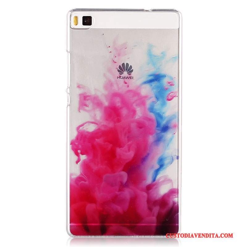 Custodia Huawei P8 Colore Difficile Sottile, Cover Huawei P8 Cartone Animato Blu