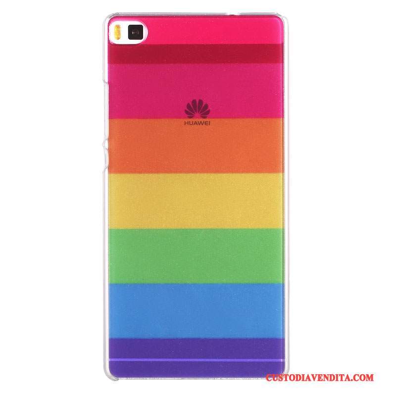 Custodia Huawei P8 Colore Difficile Sottile, Cover Huawei P8 Cartone Animato Blu