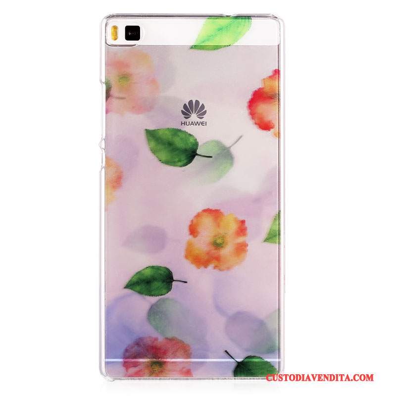 Custodia Huawei P8 Colore Difficile Sottile, Cover Huawei P8 Cartone Animato Blu