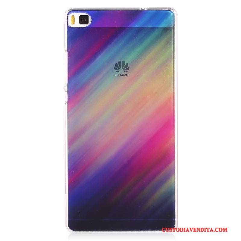 Custodia Huawei P8 Colore Difficile Sottile, Cover Huawei P8 Cartone Animato Blu