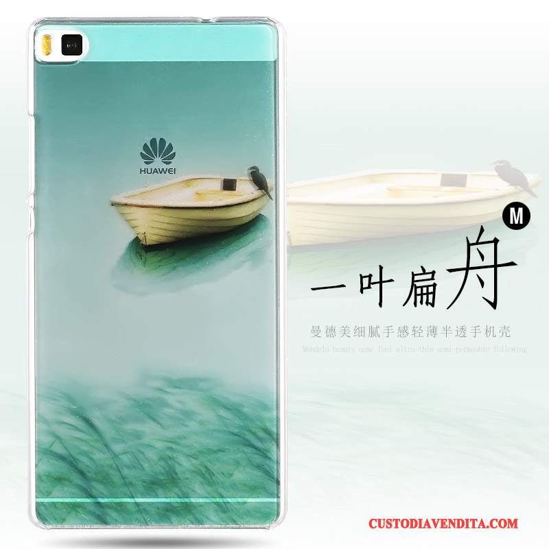 Custodia Huawei P8 Colore Porpora Difficile, Cover Huawei P8 Protezione Telefono Alto