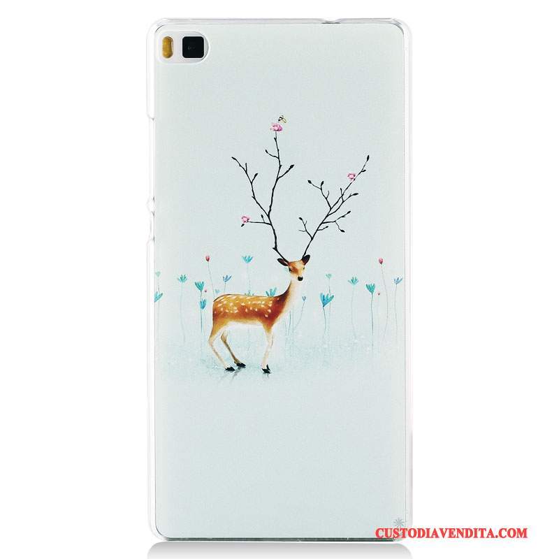 Custodia Huawei P8 Colore Tendenza Macchiati, Cover Huawei P8 Protezione Altotelefono