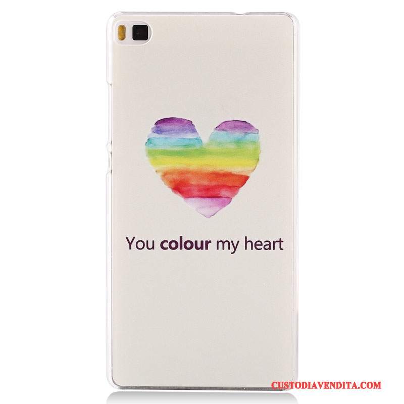 Custodia Huawei P8 Colore Tendenza Macchiati, Cover Huawei P8 Protezione Altotelefono