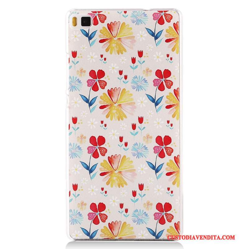 Custodia Huawei P8 Colore Tendenza Macchiati, Cover Huawei P8 Protezione Altotelefono