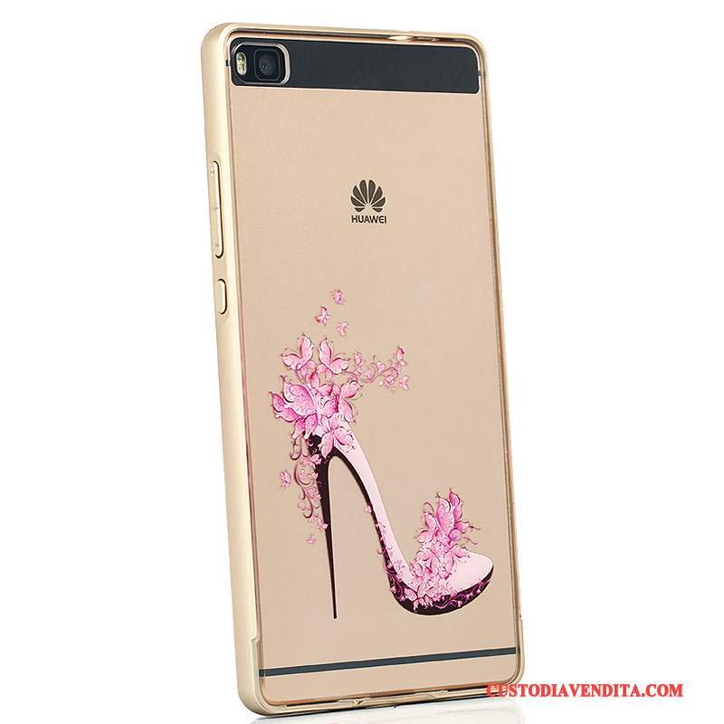 Custodia Huawei P8 Creativo Bianco Di Personalità, Cover Huawei P8 Protezione Alto Metallo