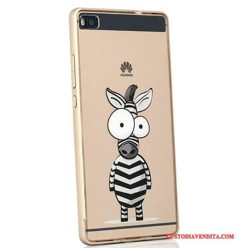 Custodia Huawei P8 Creativo Bianco Di Personalità, Cover Huawei P8 Protezione Alto Metallo