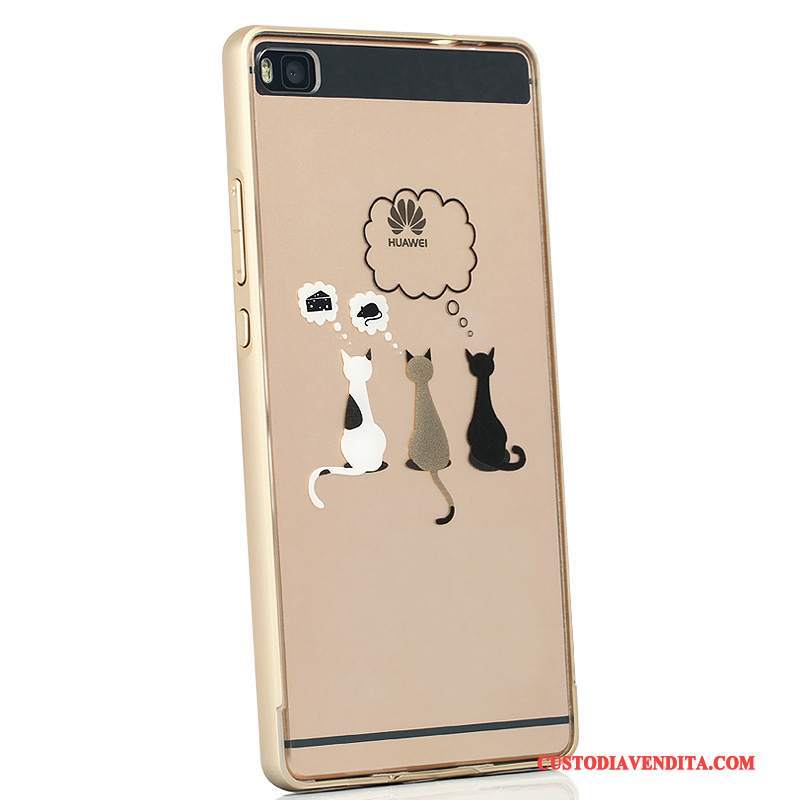 Custodia Huawei P8 Creativo Bianco Di Personalità, Cover Huawei P8 Protezione Alto Metallo