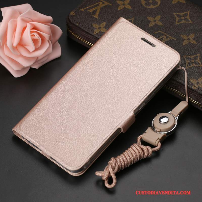 Custodia Huawei P8 Lite 2017 Folio Telefono Morbido, Cover Huawei P8 Lite 2017 Pelle Colore Profondo Anti-caduta