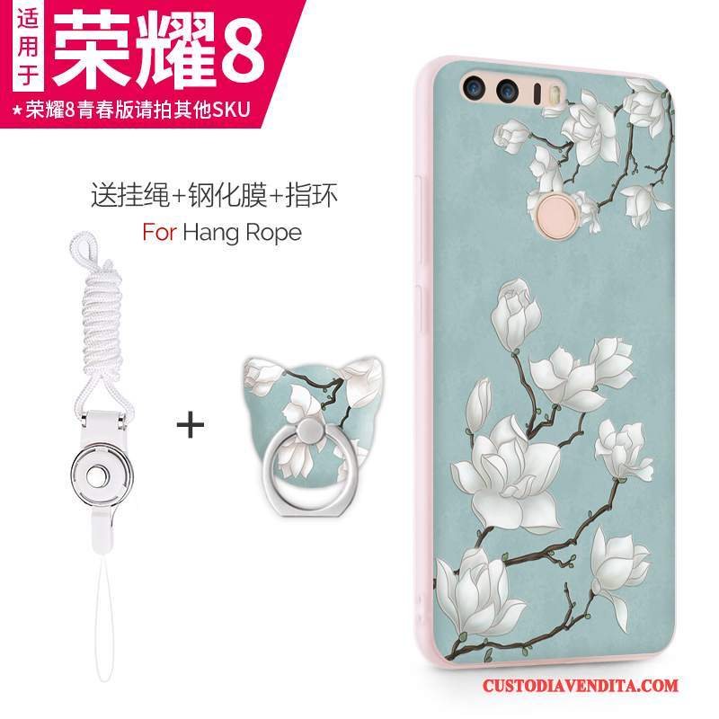 Custodia Huawei P8 Lite 2017 Silicone Porpora Gioventù, Cover Huawei P8 Lite 2017 Protezione Maglia Chiaro