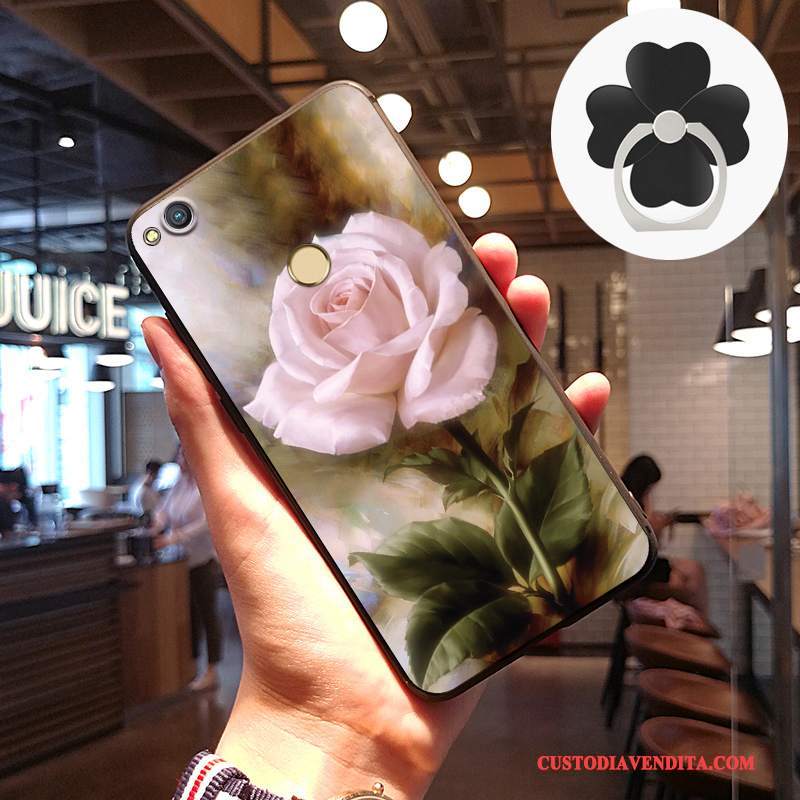 Custodia Huawei P8 Lite 2017 Vintage Tendenza Nero, Cover Huawei P8 Lite 2017 Creativo Arte Gioventù