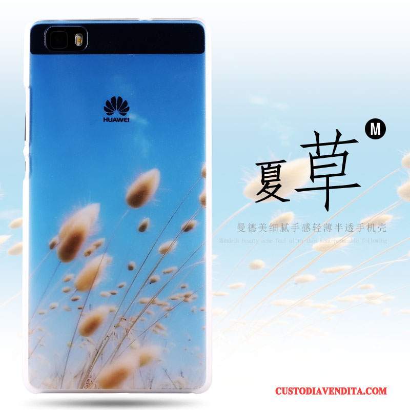 Custodia Huawei P8 Lite Colore Macchiati Difficile, Cover Huawei P8 Lite Colore Gioventù Sottile