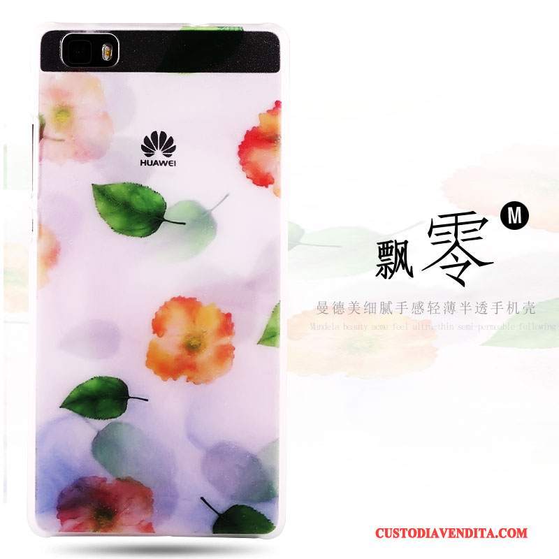 Custodia Huawei P8 Lite Colore Macchiati Difficile, Cover Huawei P8 Lite Colore Gioventù Sottile