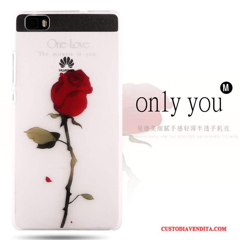 Custodia Huawei P8 Lite Colore Macchiati Difficile, Cover Huawei P8 Lite Colore Gioventù Sottile