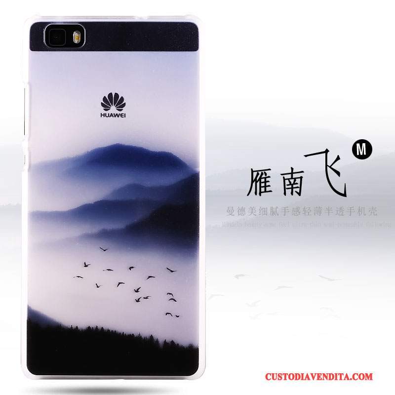 Custodia Huawei P8 Lite Colore Macchiati Difficile, Cover Huawei P8 Lite Colore Gioventù Sottile