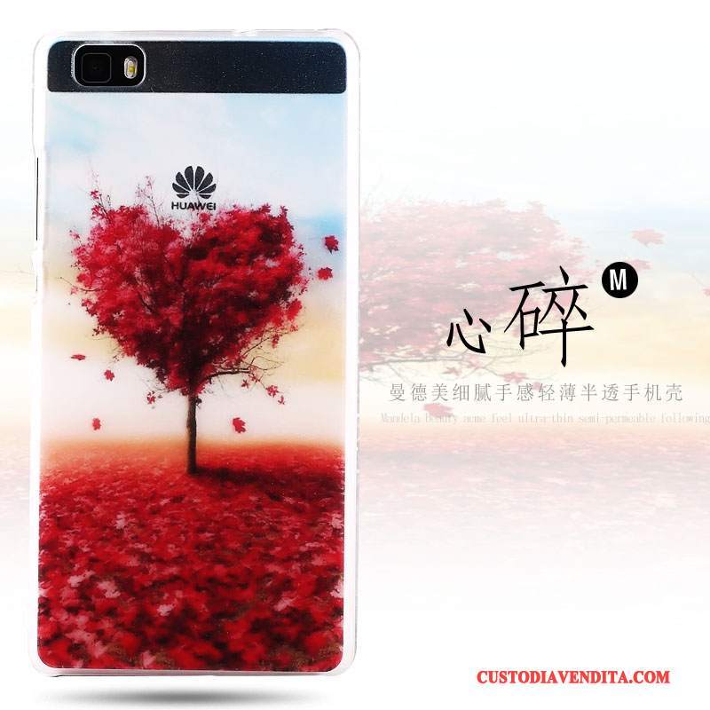 Custodia Huawei P8 Lite Colore Macchiati Difficile, Cover Huawei P8 Lite Colore Gioventù Sottile