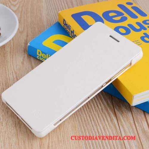 Custodia Huawei P8 Lite Pelle Arancione Anti-caduta, Cover Huawei P8 Lite Protezione Gioventù