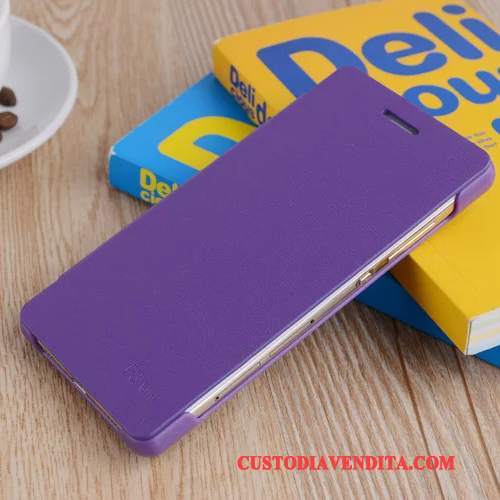 Custodia Huawei P8 Lite Pelle Arancione Anti-caduta, Cover Huawei P8 Lite Protezione Gioventù