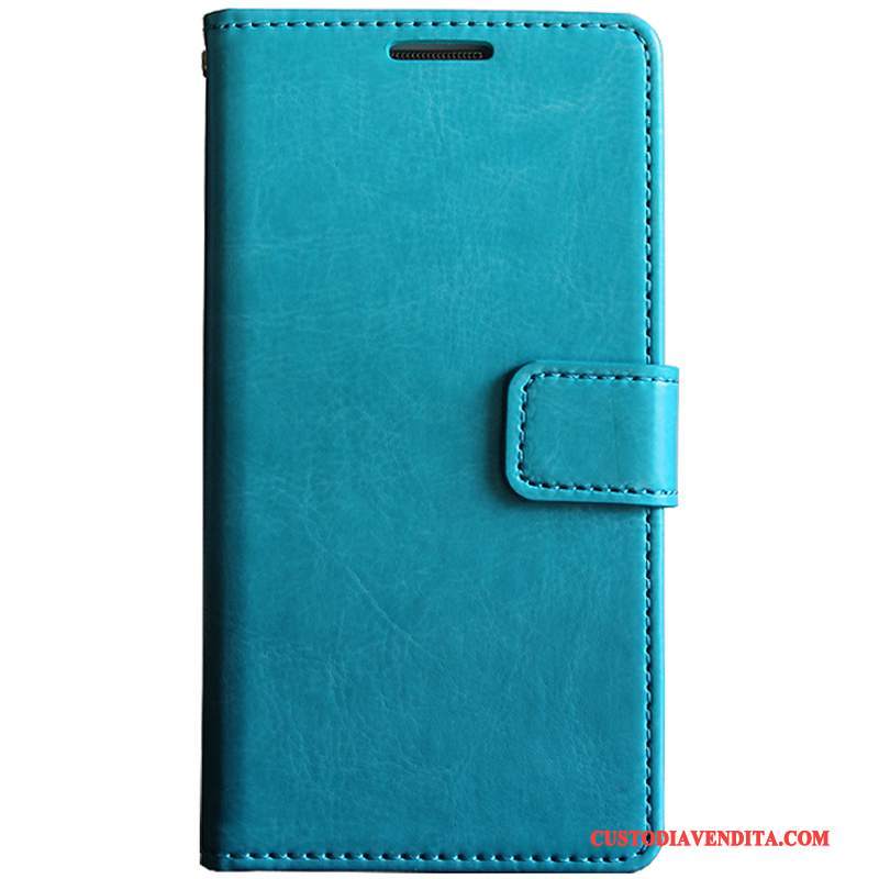 Custodia Huawei P8 Lite Pelle Gioventù Blu Scuro, Cover Huawei P8 Lite Protezione Telefono