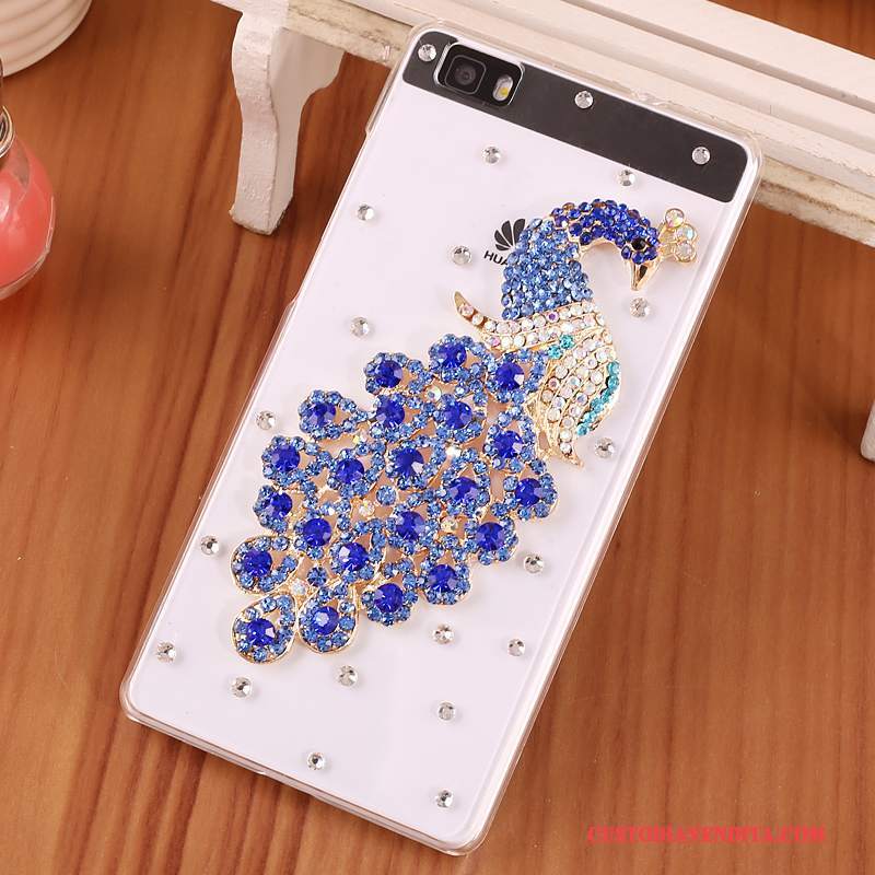 Custodia Huawei P8 Lite Protezione Difficile Gioventù, Cover Huawei P8 Lite Cartone Animato Telefono Blu