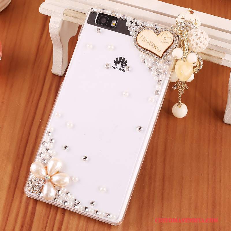 Custodia Huawei P8 Lite Protezione Difficile Gioventù, Cover Huawei P8 Lite Cartone Animato Telefono Blu