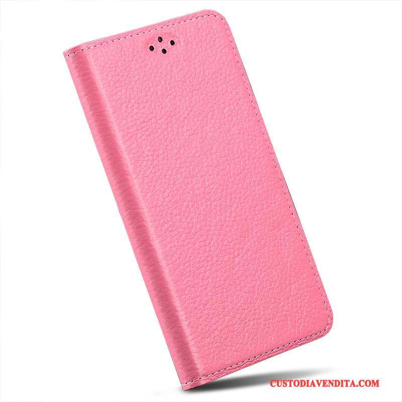 Custodia Huawei P8 Lite Protezione Gioventùtelefono, Cover Huawei P8 Lite Pelle Semplici Rosso