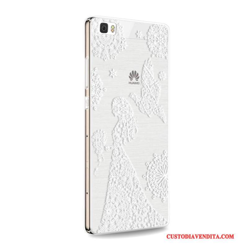 Custodia Huawei P8 Lite Silicone Anti-cadutatelefono, Cover Huawei P8 Lite Protezione Gioventù Porpora