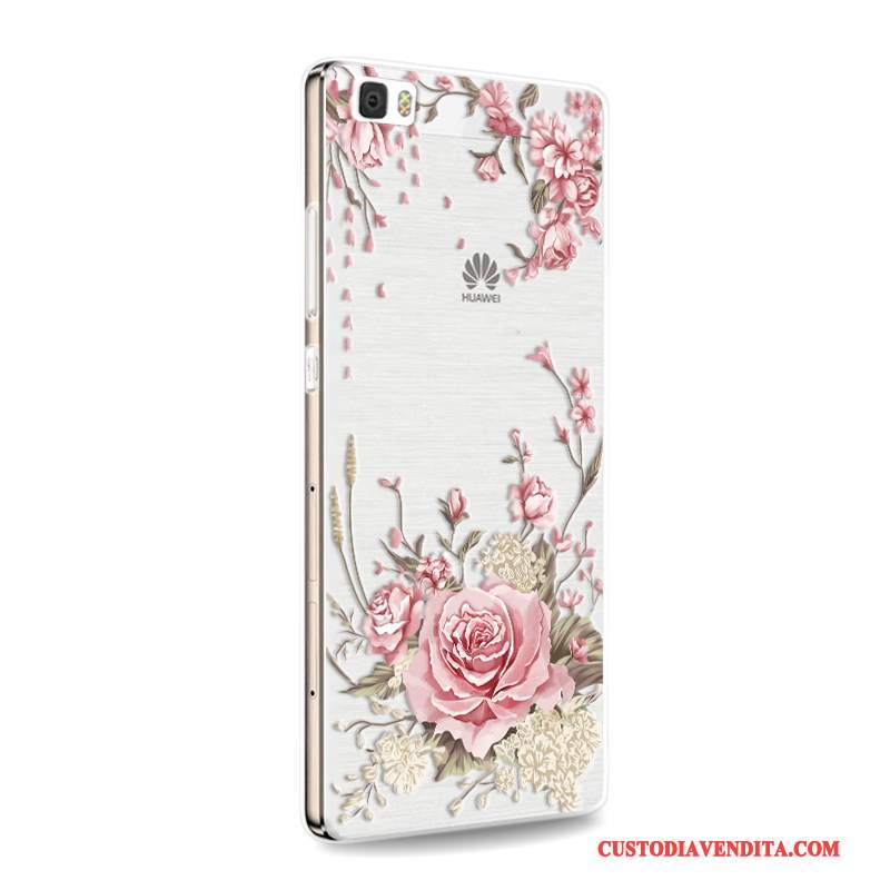 Custodia Huawei P8 Lite Silicone Anti-cadutatelefono, Cover Huawei P8 Lite Protezione Gioventù Porpora