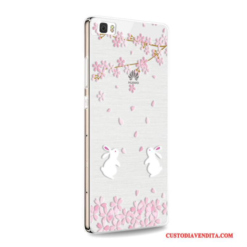 Custodia Huawei P8 Lite Silicone Anti-cadutatelefono, Cover Huawei P8 Lite Protezione Gioventù Porpora