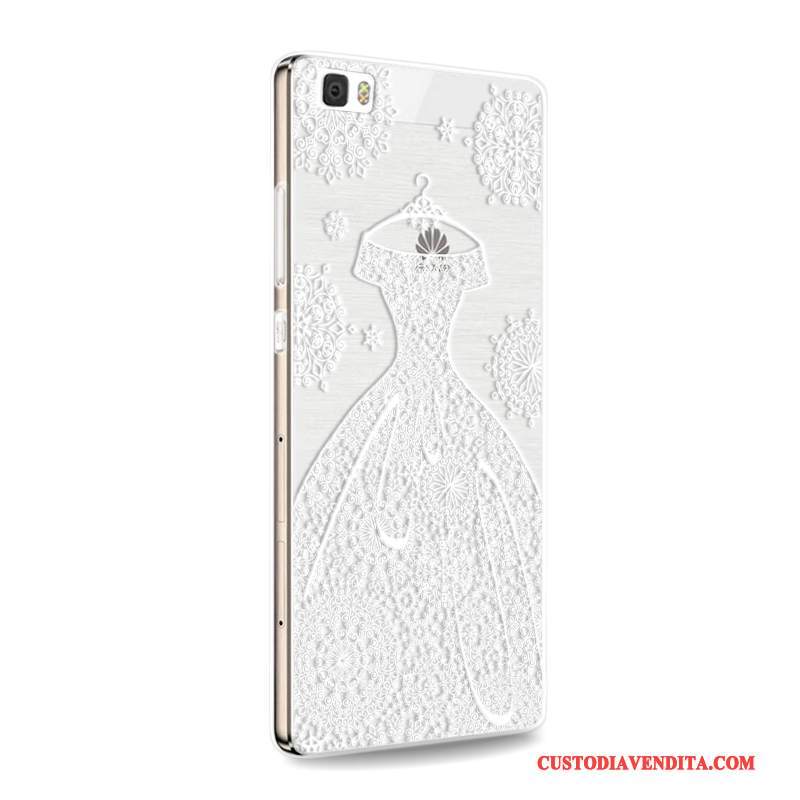 Custodia Huawei P8 Lite Silicone Anti-cadutatelefono, Cover Huawei P8 Lite Protezione Gioventù Porpora