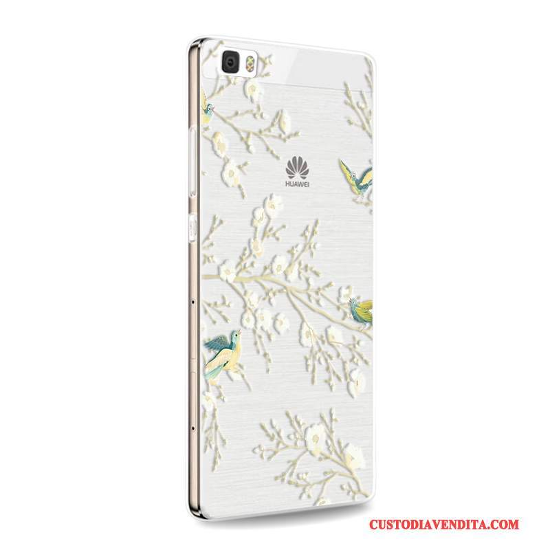 Custodia Huawei P8 Lite Silicone Anti-cadutatelefono, Cover Huawei P8 Lite Protezione Gioventù Porpora