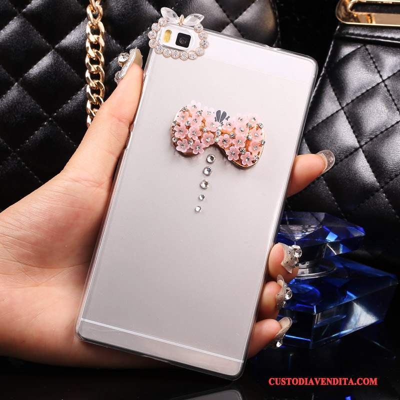 Custodia Huawei P8 Lite Strass Difficile Gioventù, Cover Huawei P8 Lite Protezione Telefono Oro