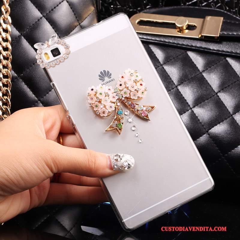 Custodia Huawei P8 Lite Strass Difficile Gioventù, Cover Huawei P8 Lite Protezione Telefono Oro