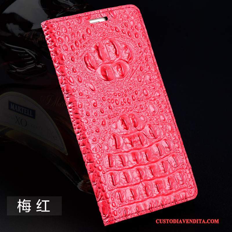 Custodia Huawei P8 Pelle Altotelefono, Cover Huawei P8 Silicone Anti-caduta Rosso