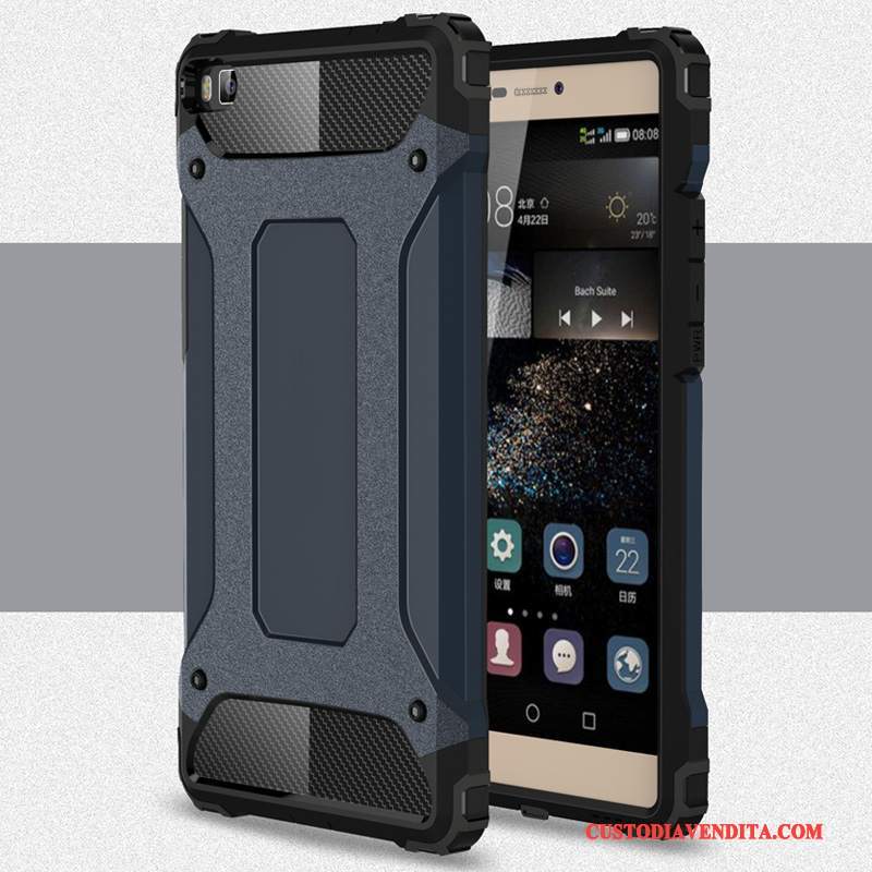 Custodia Huawei P8 Silicone Metallotelefono, Cover Huawei P8 Protezione Gioventù Anti-caduta