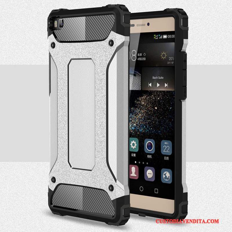 Custodia Huawei P8 Silicone Metallotelefono, Cover Huawei P8 Protezione Gioventù Anti-caduta