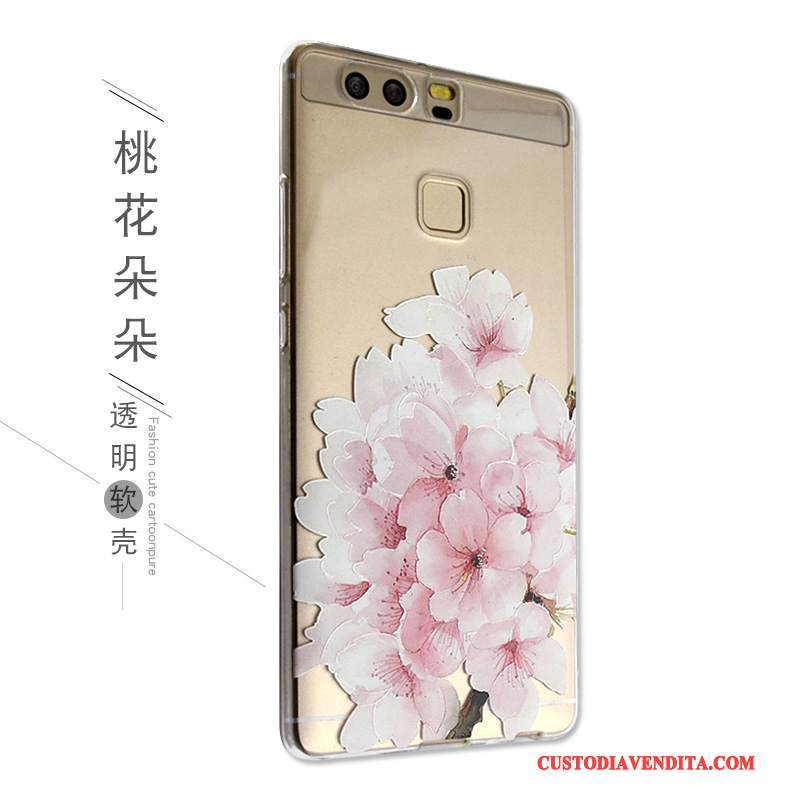 Custodia Huawei P9 Cartone Animato Anti-caduta Bello, Cover Huawei P9 Protezione Telefono Morbido