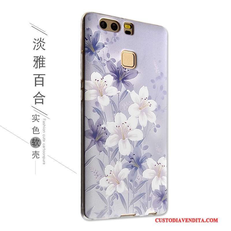 Custodia Huawei P9 Cartone Animato Anti-caduta Bello, Cover Huawei P9 Protezione Telefono Morbido