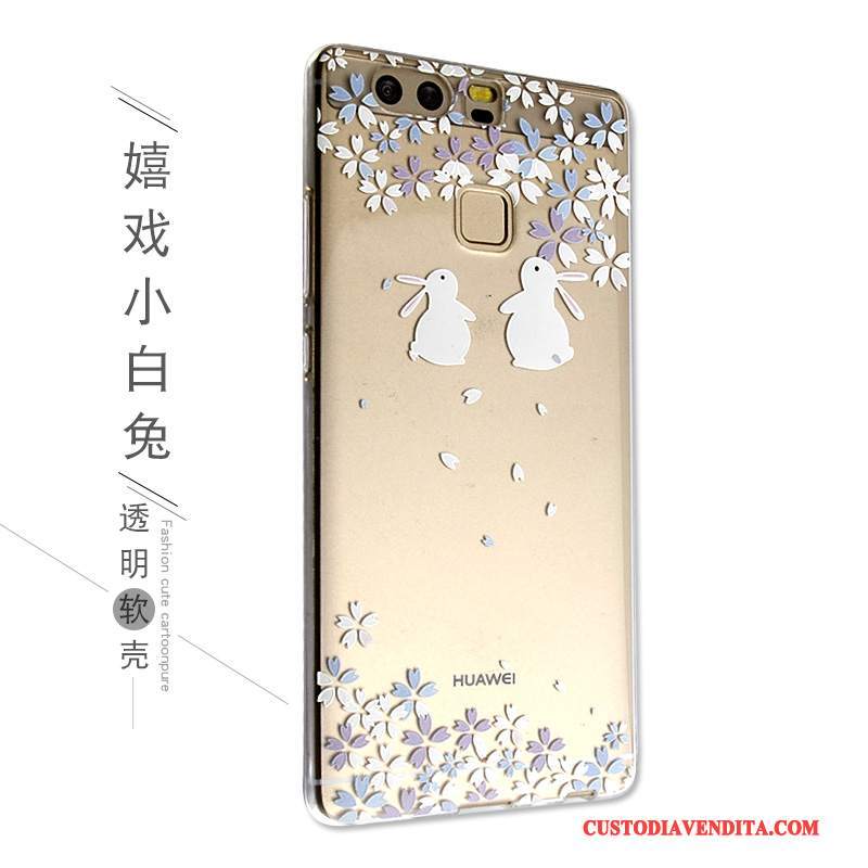 Custodia Huawei P9 Cartone Animato Anti-caduta Bello, Cover Huawei P9 Protezione Telefono Morbido