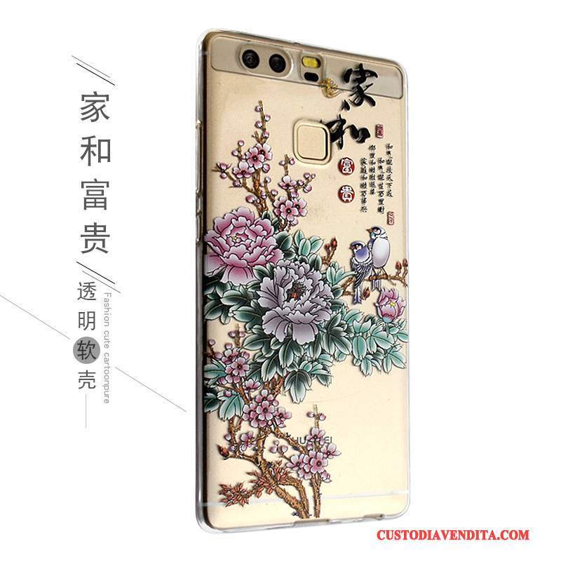 Custodia Huawei P9 Cartone Animato Anti-caduta Bello, Cover Huawei P9 Protezione Telefono Morbido