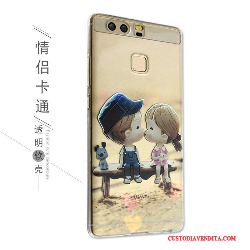 Custodia Huawei P9 Cartone Animato Anti-caduta Bello, Cover Huawei P9 Protezione Telefono Morbido