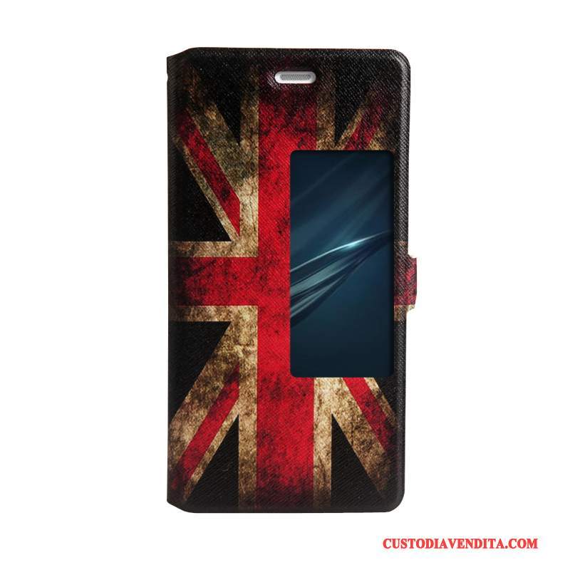 Custodia Huawei P9 Colore Morbido Porpora, Cover Huawei P9 Cartone Animato Tendenza Supporto