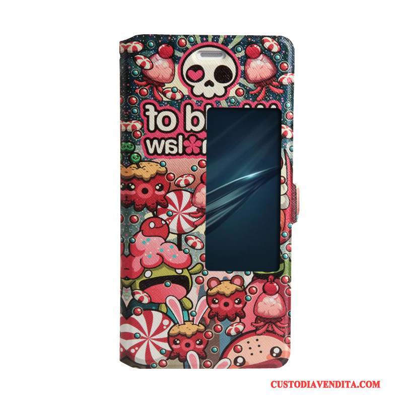 Custodia Huawei P9 Colore Morbido Porpora, Cover Huawei P9 Cartone Animato Tendenza Supporto