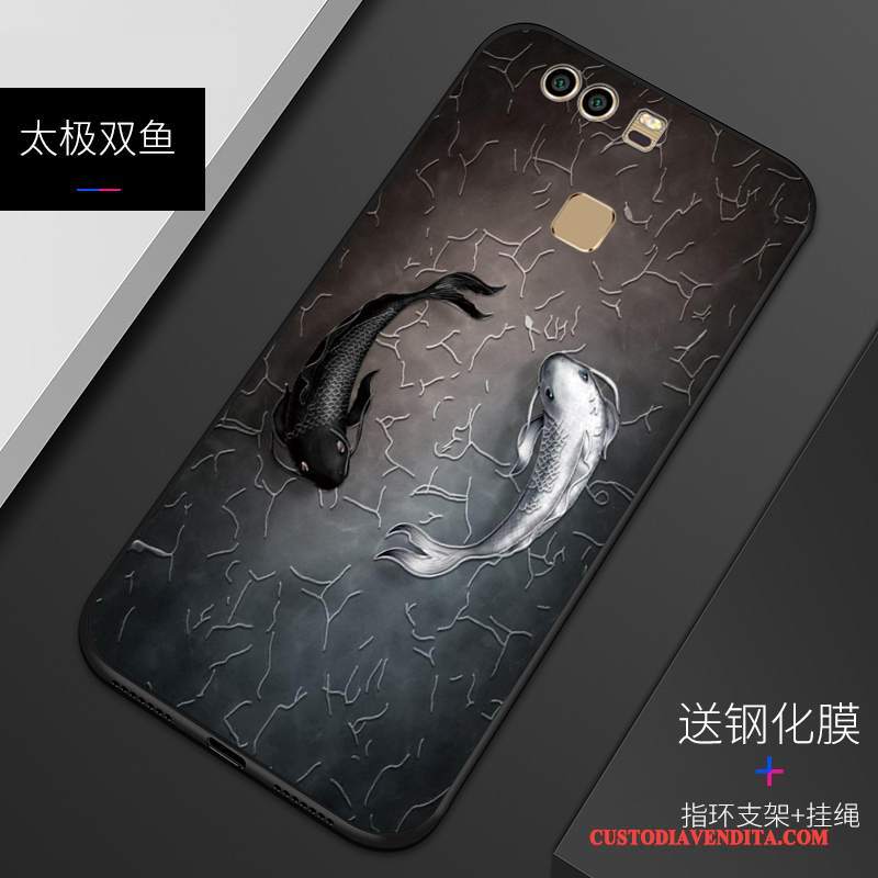 Custodia Huawei P9 Goffratura Telefono Macchiati, Cover Huawei P9 Protezione Anti-caduta Personalizza