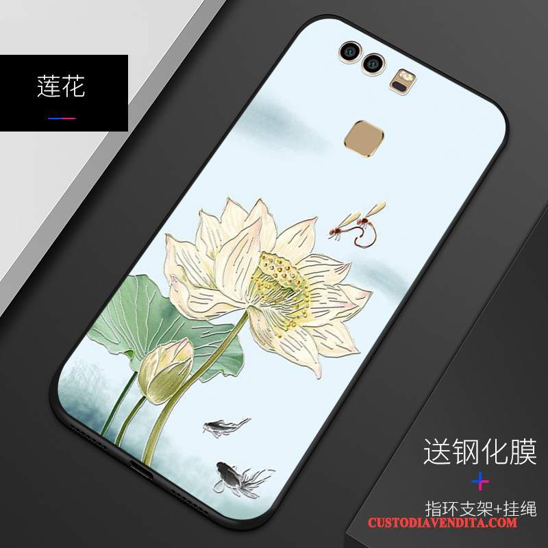 Custodia Huawei P9 Goffratura Telefono Macchiati, Cover Huawei P9 Protezione Anti-caduta Personalizza